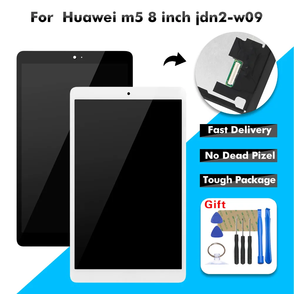 Для huawei MediaPad M5 Lite 8 JDN2-W09 ЖК-дисплей сенсорный экран дигитайзер стекло сборка Замена+ Бесплатные инструменты