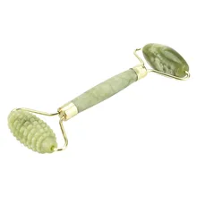 Двойной массажный ролик для лица, Jade, для похудения лица, для тела, для шеи, для природы, устройство для красоты, прибор для ухода за лицом, спа для лица