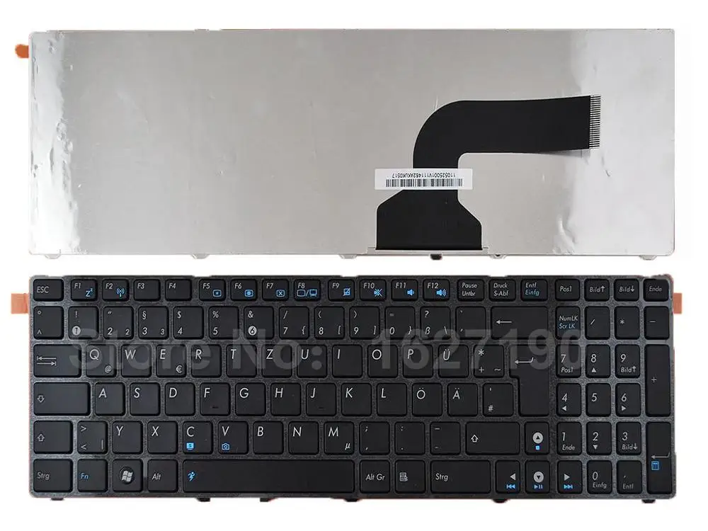 GR/Пособия по немецкому языку Клавиатура для ноутбука ASUS G60 глянцевая рамка Черный Новый Ноутбук клавиатуры с бесплатной доставкой
