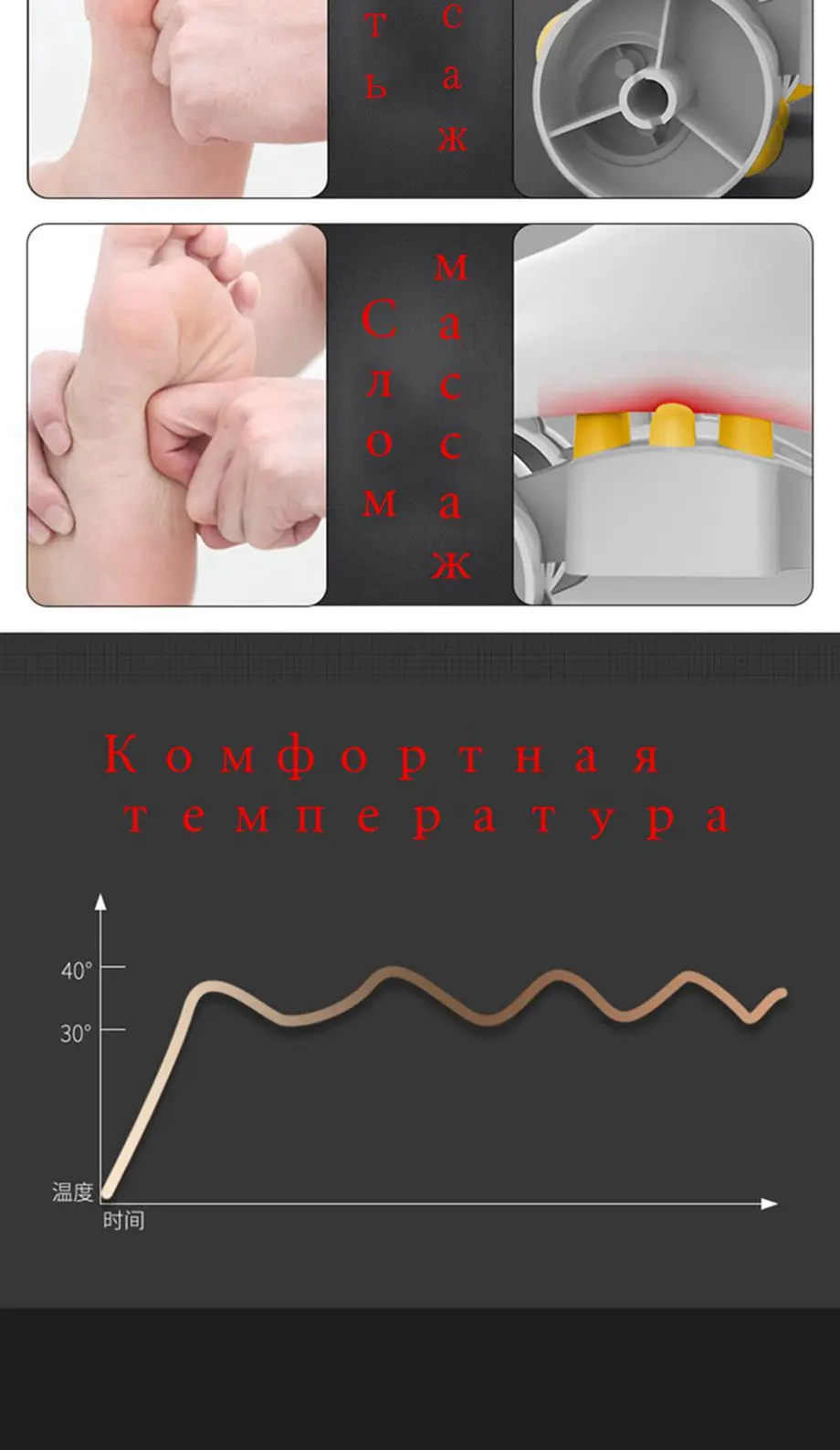 Электрический вибратор, массажер для ног, полностью завернутый массажер для ног, забота о здоровье, массаж, инфракрасный нагрев, терапия, шиацу, разминание