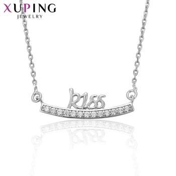 

Xuping Elegant Letter Shaped Necklace Charm Style Long Necklace Hot Sell Chain Jewelry for Thanksgiving 41974
