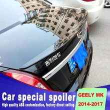 For Geely jingang MK 2014 2015 2016 2017 rear trunk wing spoiler by primer or DIY color paint geely MK ABS material spoiler geely mk cross mk cross hatchback car trunk clapboard