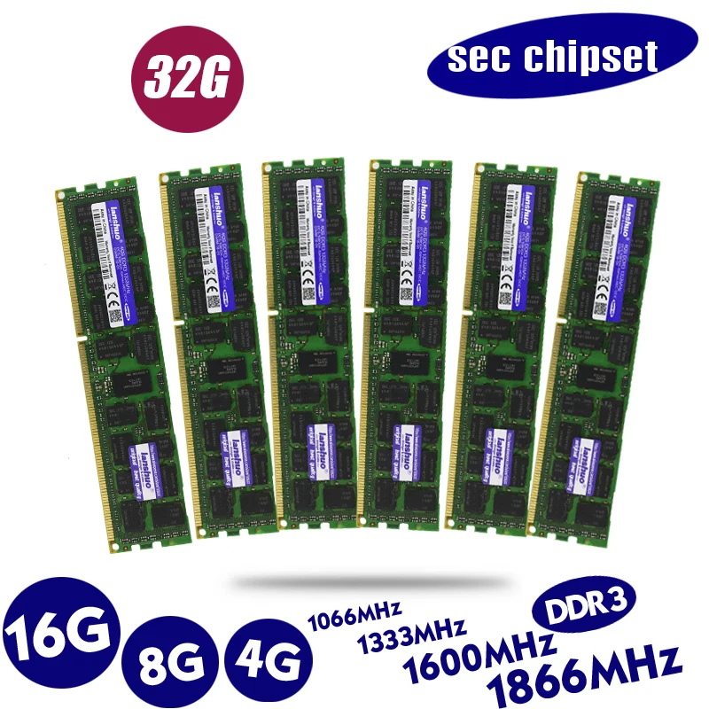 8 ГБ DDR3 1333 МГц 1600 1866 МГц 8G 1333 1600 1866 ECC REG памяти сервера Оперативная память 16 ГБ, 16 ГБ, 32 ГБ, 32g x79 x58 LGA 2011 4GB 4g huanan