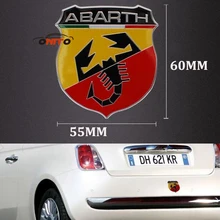 1 шт. 3D эмблема, наклека на машину стикер Авто Abarth стикер тела передняя крышка значок задний загрузки этикетка Для fait Punto 500 Stilo Bravo