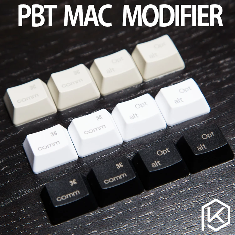 

PBT laser Keycaps mac Keys in OEM Profile With Cherry MX Stems PBT plastic command option macos keys for gh60 87 104 ansi 1.25u