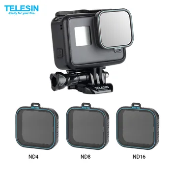 

TELESIN 3 Pack ND Lens Protector Kit Set(ND4 8 16 ) Neutral Density Filter for Gopro Hero 5 Hero 6 Black Accessoreis