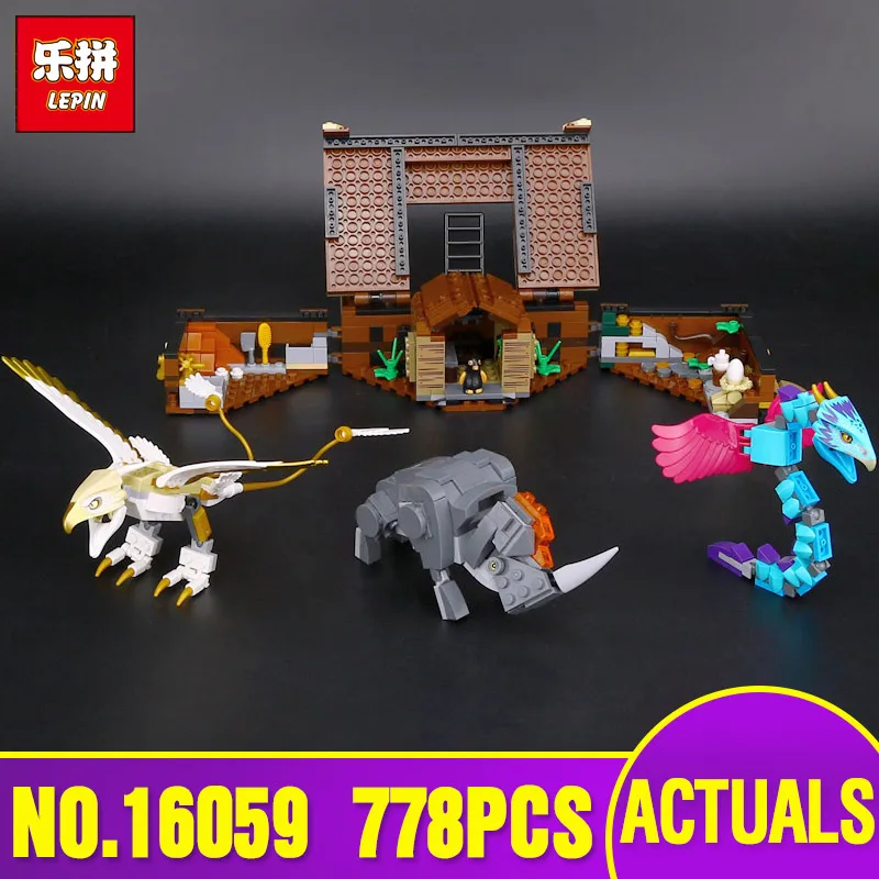 

Lepin 16059 Harry Movie Potter The Legoing 75952 Newt`s Case of Magical Creatrues Set Building Blocks Kids Toys Christmas Gifts
