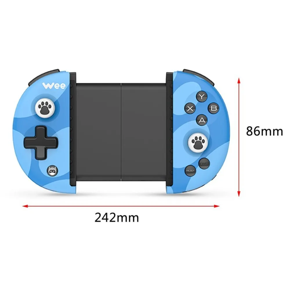 

FlyDiGi Wee Bluetooth 4.0 Wireless Game Controller Adjustable For iOS For Android Buttons Battery Anti-slip Stretching drop ship