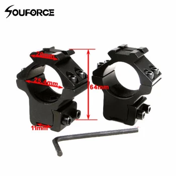 

Picatinny Laser Scope Heavy Duty 25.4mm Ring Hole 20mm Rail 11mm Rail Mount Flashlight Free Shipping