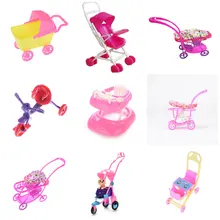 Muebles para casa de muñecas, Mini cochecito para bebé, carrito de compras, muñecas para muñecas pequeñas, muebles para niñas, muñecas, juguetes para niños
