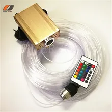 FY16W-750-004 красочные светодиодный волоконно-оптический свет Комплект 60 шт. 2 м стороны света острым волоконно-оптический кабель с RGB дистанционного контроллер