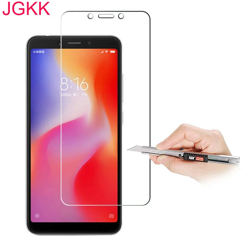 1 قطع Redmi 6A الزجاج المقسى ل Xiaomi Redmi 6 6A سلامة الزجاج واقي للشاشة Redmi 6/6A فيلم 2.5D 9 H HD كامل غطاء الزجاج