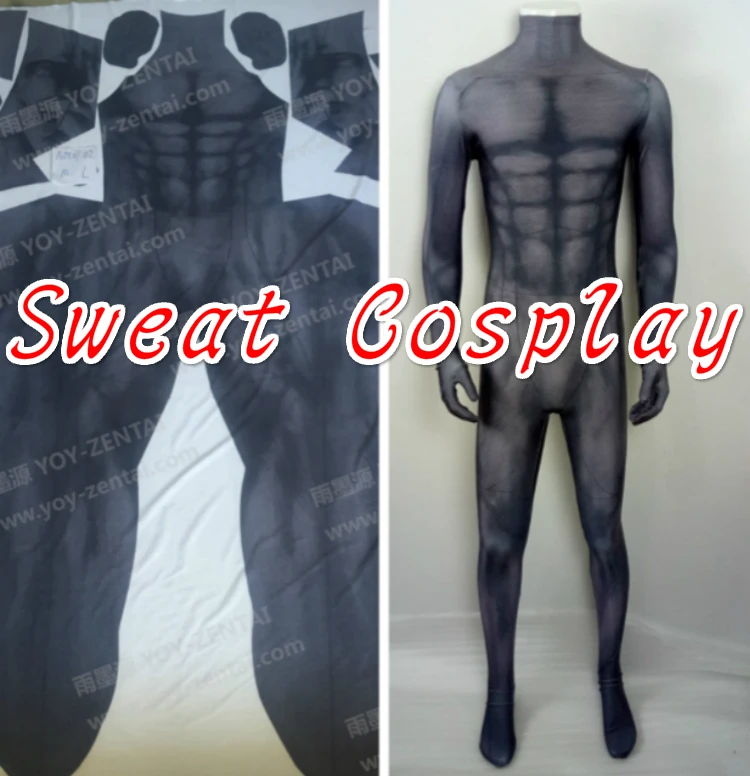 

High Quality Batman v Superman: Dawn of Justice Batman Costume Dark Grey Suit with 3D muscle shades Halloween Cosplay Costume