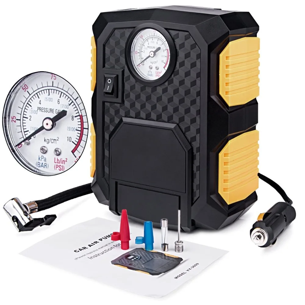12V DC 150PSI Electric Auto Air Compressor Pump,Portable Digital Car