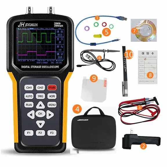 Jds2022a Handheld Oscilloscope Portable Oscilloscope Jds2022a 20mhz