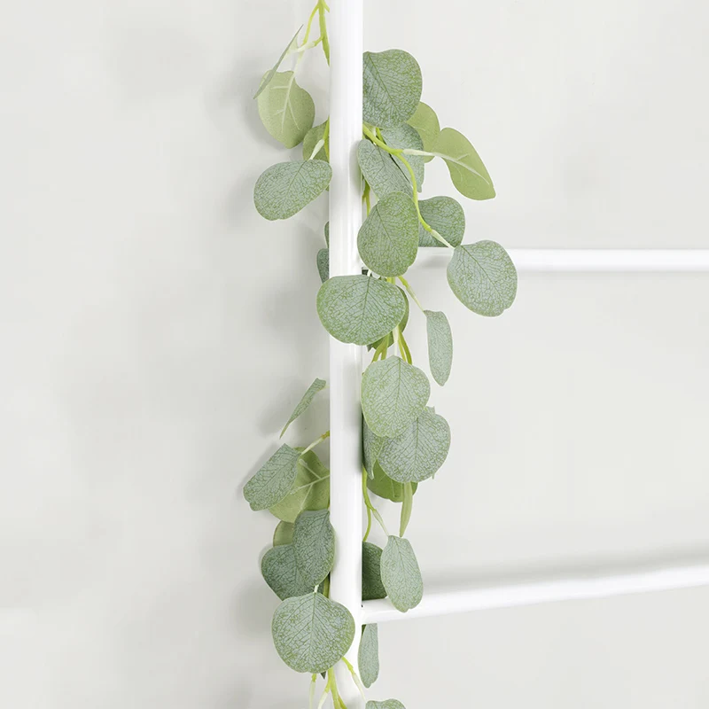 DIY искусственные зеленые листья эвкалипта гирлянда для свадьбы автомобиля декоративный венок цветы двери дома Висячие стены окна