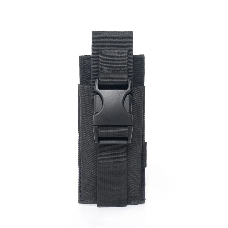 Tactical Single Pistol Magazine Pouch Military Molle Pouch Knife Flashlight Sheath Airsoft Hunting Ammo Camo Bags New