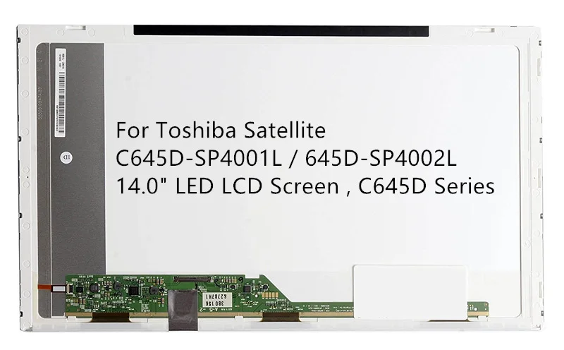 Для Toshiba Satellite C645D-SP4001L/645D-SP4002L Новый 14,0 "светодиодный ЖК-дисплей Экран, C645D серии