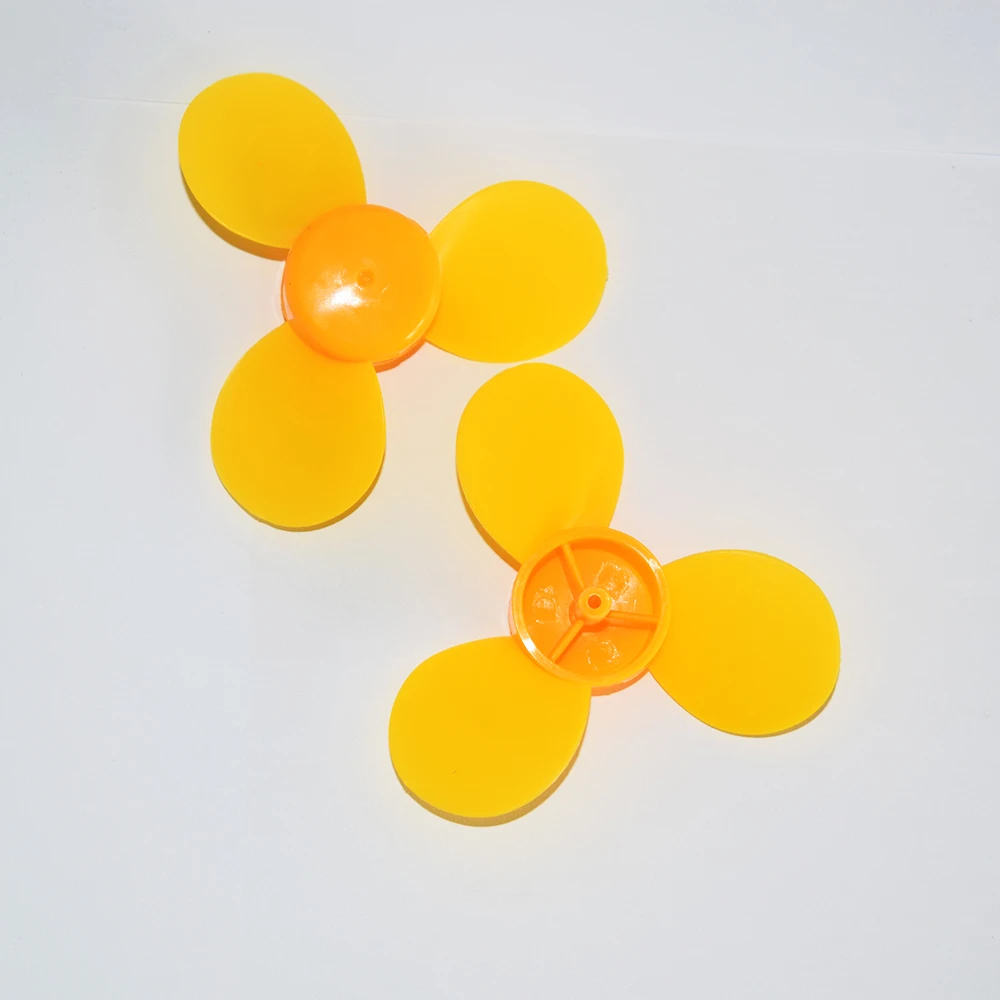 

10pcs soft plastic blades propeller OD 74mm/2mm hole/Accessories/DIY Toy Parts/Technology model/baby toy rc car robot fan