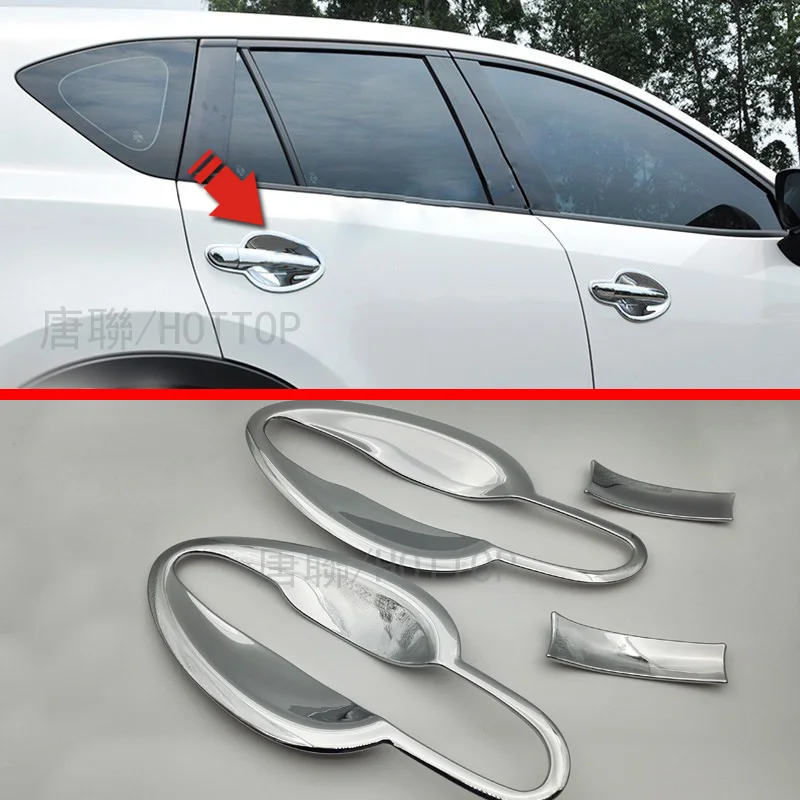 

HOTTOP Chrome Door Handle Molding For Mazda CX-3 2016 2017 Cover Ganish Protector