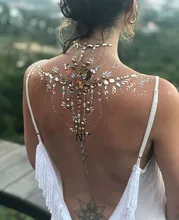 Boate voltar tatto jóias aderindo elétrica festival de música maquiagem borracha beleza desempenho dança festa boby tatuagens temporárias