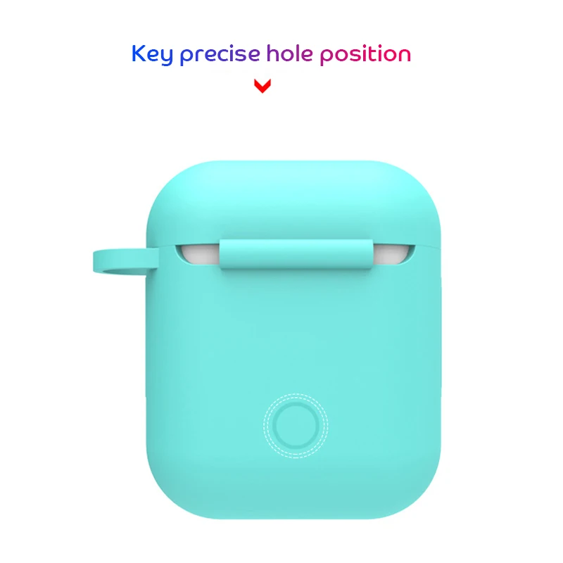 Милый мягкий силиконовый чехол карамельных цветов для Apple Airpods беспроводных Bluetooth