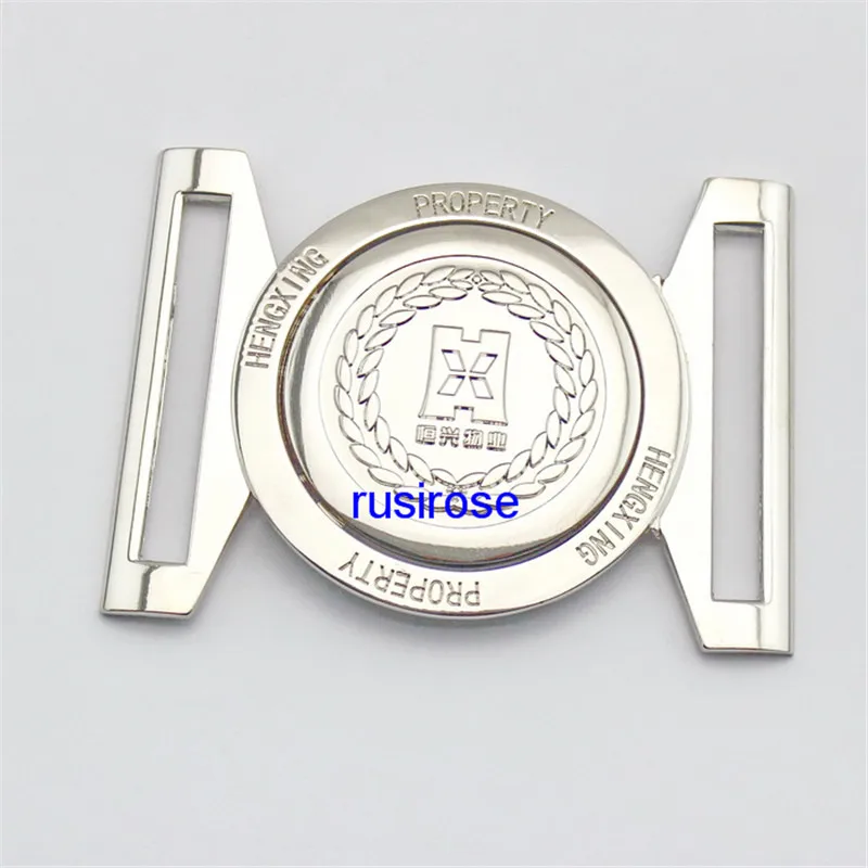 

Personality silver enterprise LOGO belt buckle custom, combination belt buckle