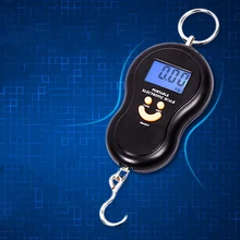 50 кг/10 г ЖК-дисплей для багажа рыболовный крючок Электронные цифровые весы карманные весы с подсветкой случайный цвет