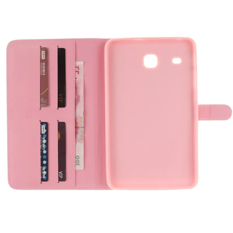 2 Leaves PU Leather Stand Case For Samsung Galaxy Tab E 8.0 Case T377 T375 T377V SM-T377V Case Protector Tablet Wallet Cover Bag (63)