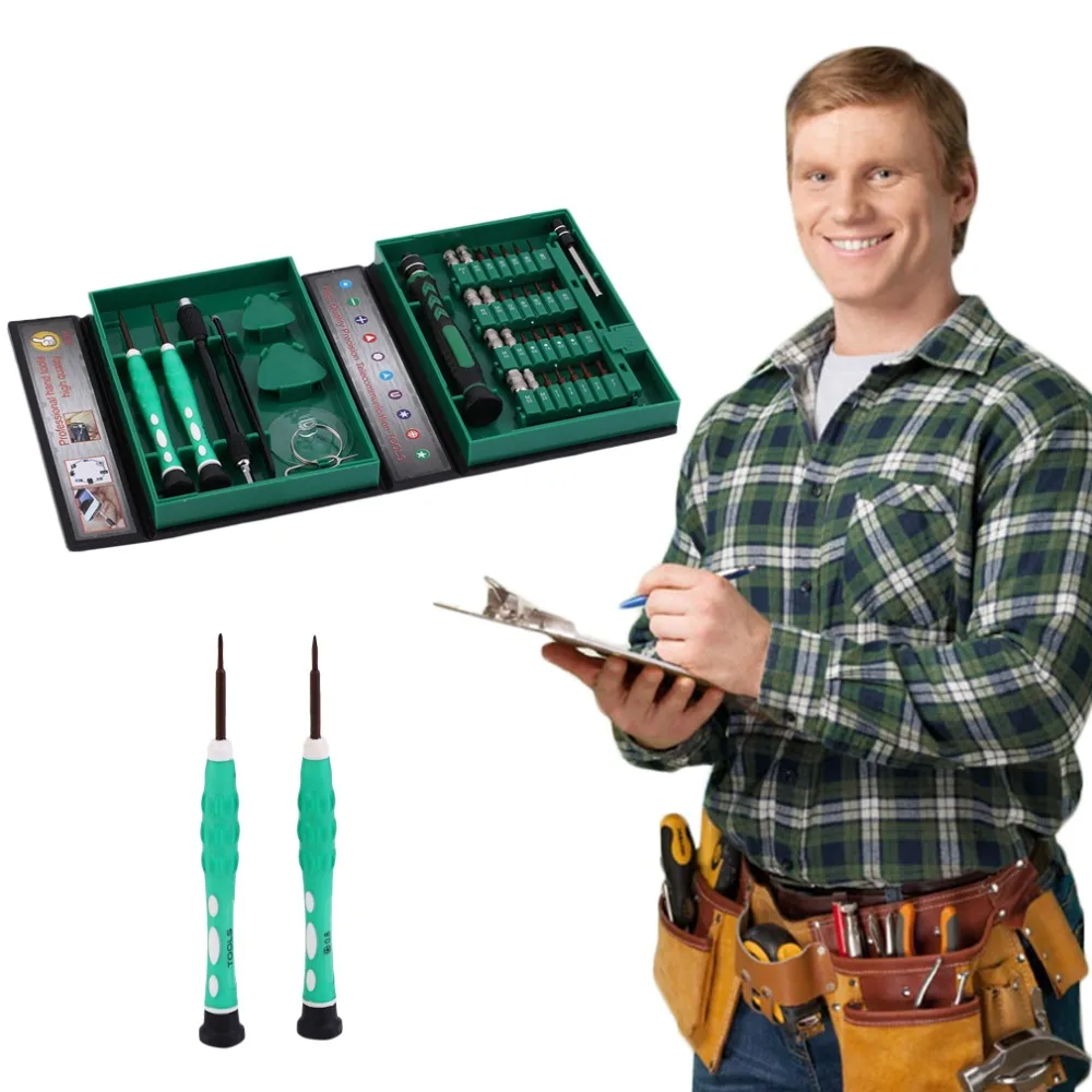 

Durable 38pcs Screwdriver Set Repairing Computer Instruments Precision Multipurpose Screws Electronic Repair Tools Kit for Phone