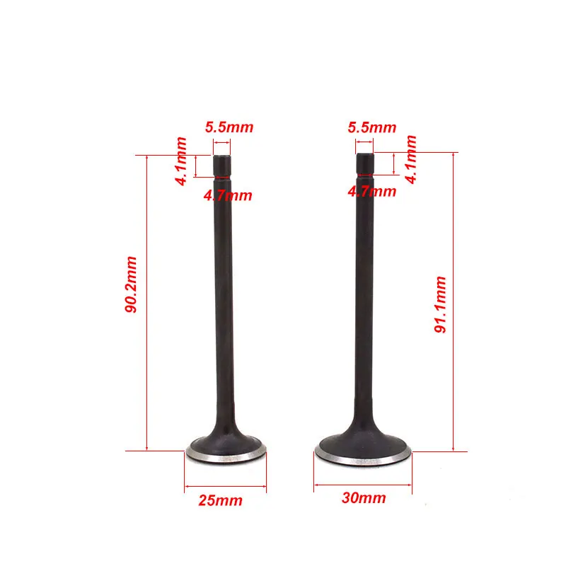 Клапан двигателя мотоцикла, впускной клапан выпускного клапана, сальник для JIALING Honda CG133, JH125, CG 133, JH 125, 125cc