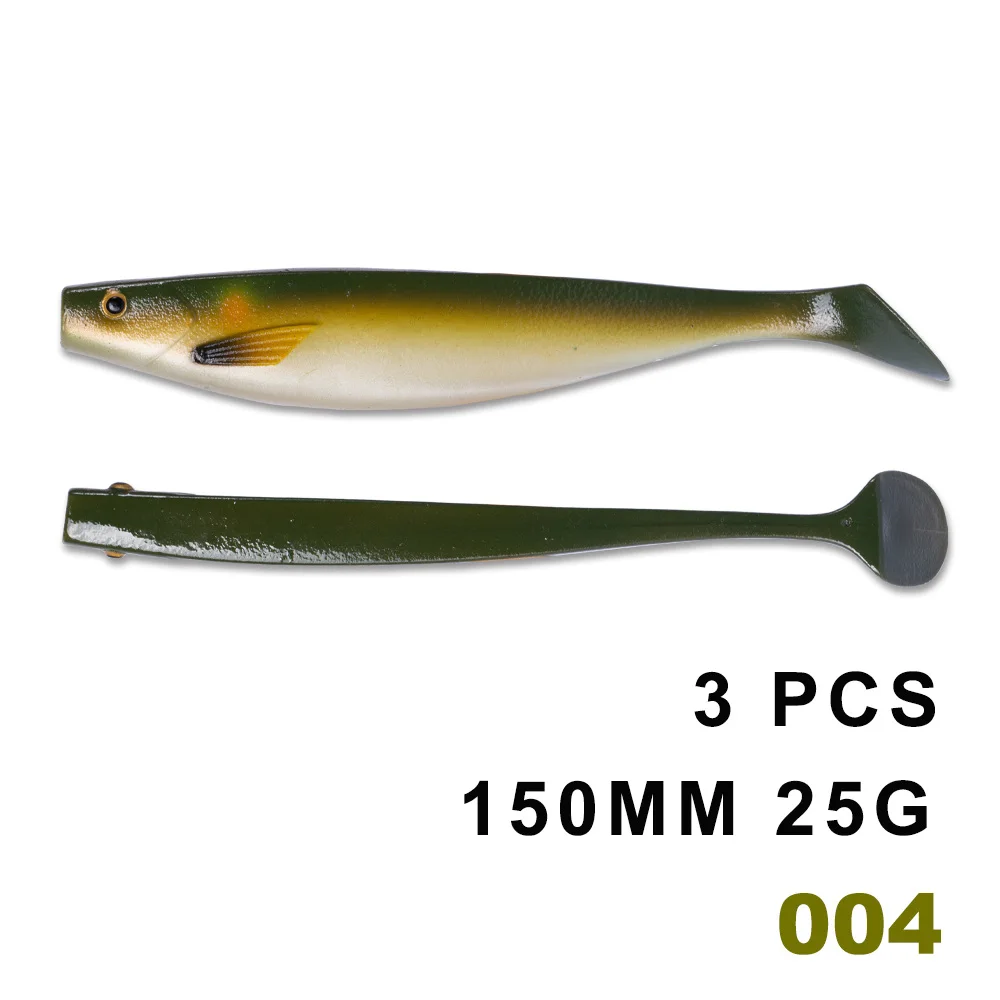 HUNTHOUSE Большая мягкая рыболовная приманка teeze pro shad приманки 120 150 180 мм с ума морской рыбалки бас приманка для рыбалка на щуку Судак - Цвет: 150mm 004-3