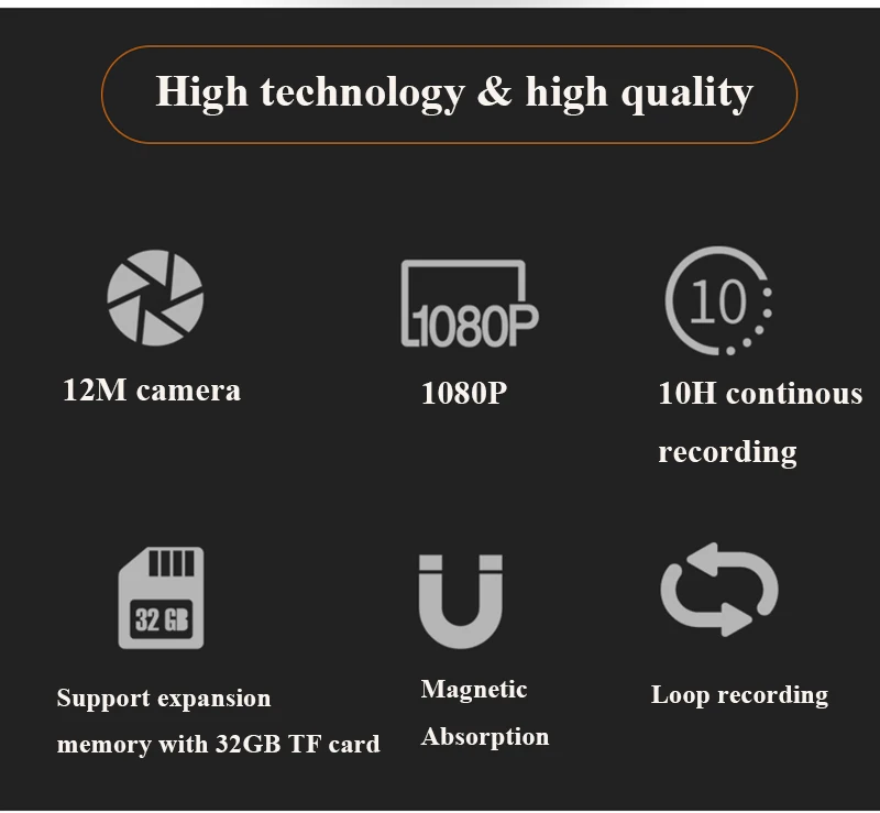 instantâneo lanterna gravação loop camcorder vídeo cam