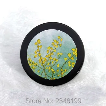 

5G 10pcs/lot Retro Style Empty Loose Powder Jar with Sifter n Puff, Plastic Cosmetic Powder Container with Mirror,DIY Powder Box