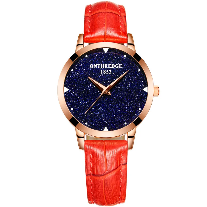 

Rui Of Edge Ma'am Trend Woman Surface Genuine Leather Bring Waterproof Student Leisure Time Quartz Watch Non WT026