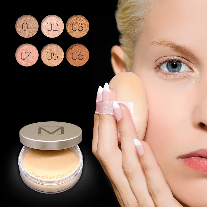 Miss Rose основа для макияжа длительный порошок матовый рассыпчатая пудра лица
