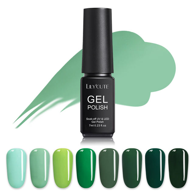 LILYCUTE Green Series Nail UV Gel
