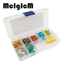 50 шт./лот Предохранитель автоматический микро предохранитель 7 значений лезвие смешанный 5A 7.5A 10A 15A 20A 25A 30A автомобильный предохранитель комплект ассортимент с предохранителем
