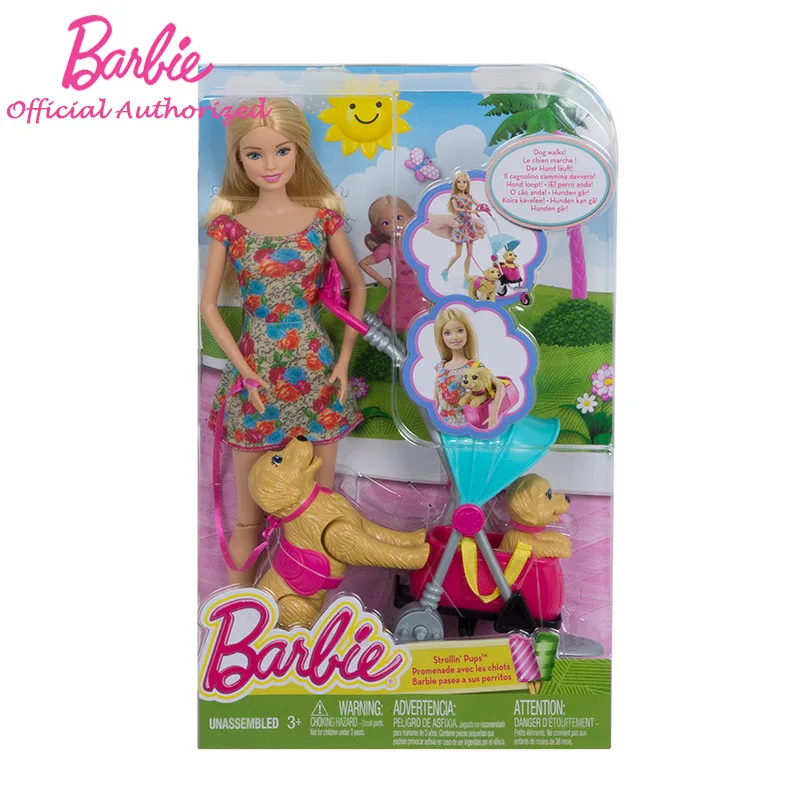 Бренд Barbie, модные куклы, модель велосипеда, игрушка для собак, для верховой езды, для девочек, подарок на день рождения, Barbie Boneca DWJ68 - Цвет: CNB21