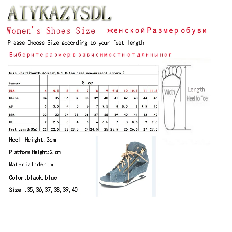 AIYKAZYSDL/женские сандалии с вырезами; Повседневная обувь; туфли-лодочки с открытым носком; ботильоны на платформе; джинсовая обувь с вырезами; обувь на толстой подошве с перекрестными ремешками