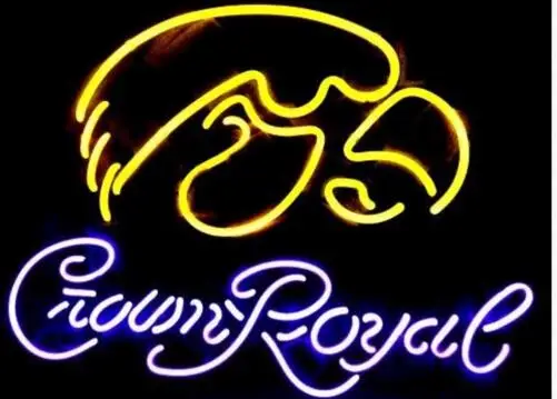 Стеклянный неоновый светильник Crown Royal Ncaa | Лампы и освещение
