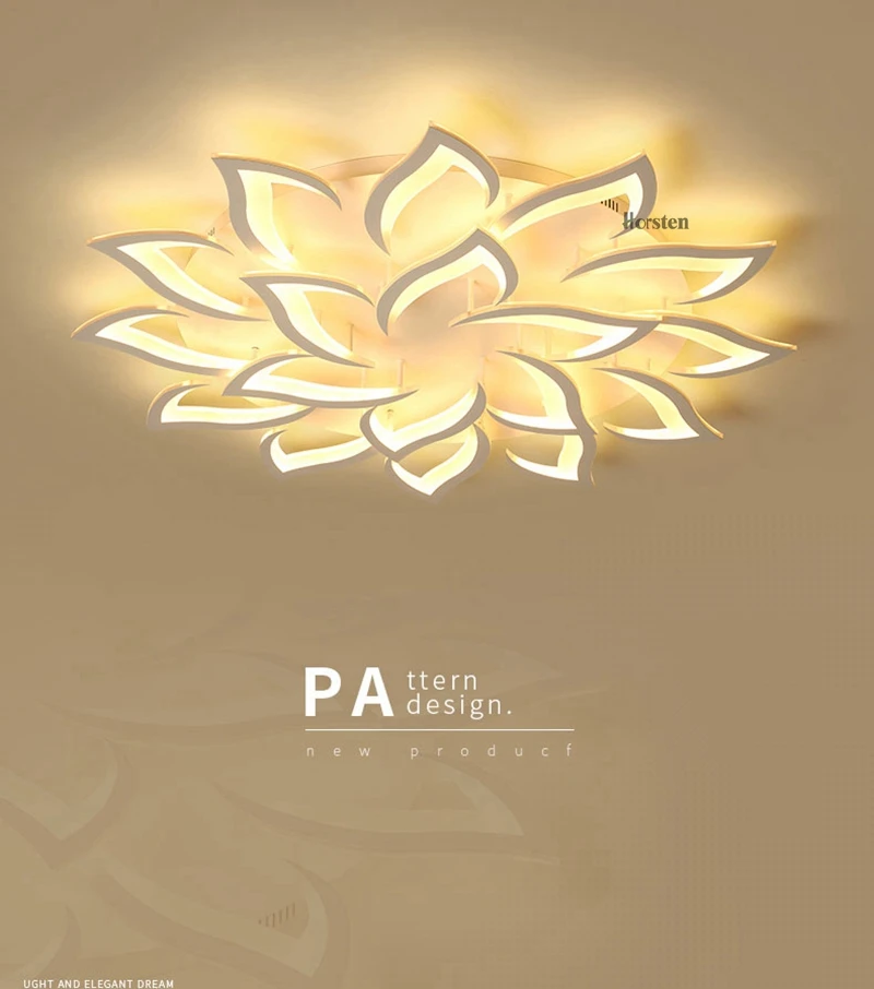 Modern Ceiling Chandelier Light 10 14 18 Heads Flower LED Ceiling Chandelier Lights For Living Room Bedroom Chandelier Lighting (2)