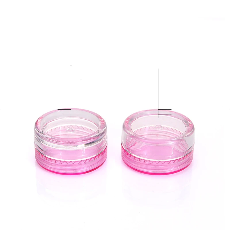 3g/5g 10pcs Cosmetic Sub Travel Plastic Refillable Bottles Round Plastic Empty Makeup Cream Container Pot Jar Color Random