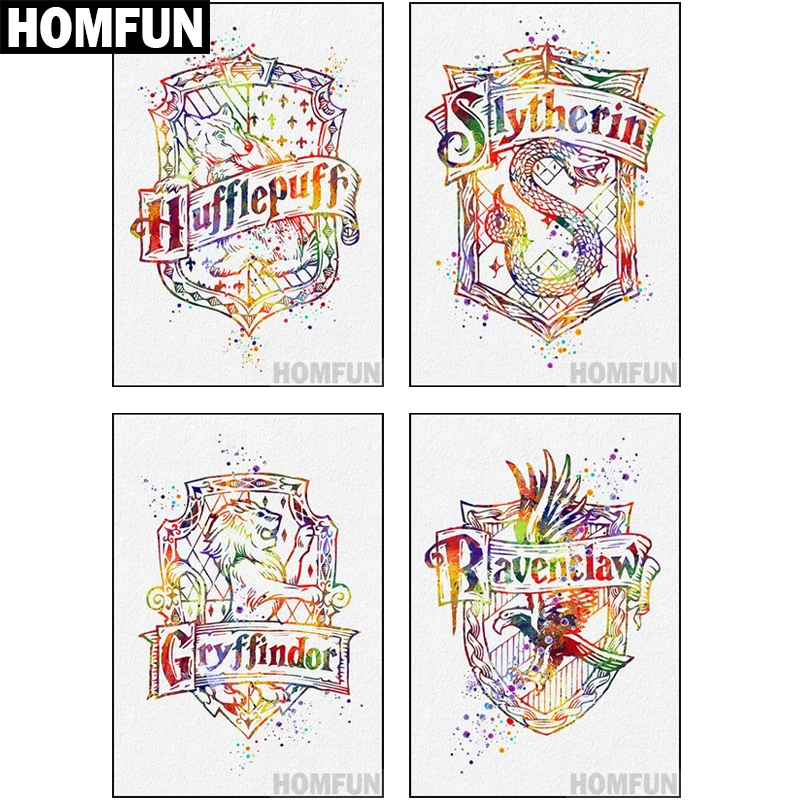 

HOMFUN Full Square/Round Drill 5D DIY Diamond Painting "Cartoon sign" 3D Embroidery Cross Stitch 5D Home Decor Gift A02130