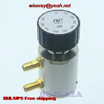 

DHL/EMS ADJ Step Attenuator 2W 2 Watts 90dB SMA female DC-6.0GHZ 50ohm RF coaxial Power-attenuator-A6