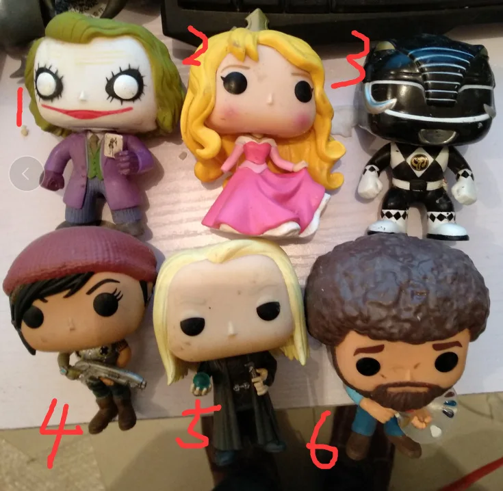 Funko POP Secondhand geards of War Aurora Princess Ranger Lucius Bob Ross Виниловая фигурка Коллекционная модель