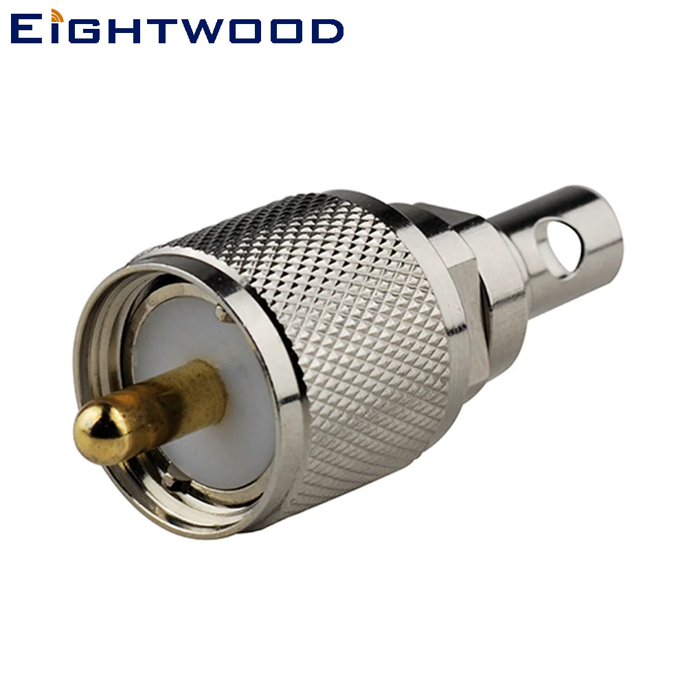 Eightwood 5 шт. UHF/SO239 штекер PL259 припой радиочастотный коаксиальный разъем адаптер