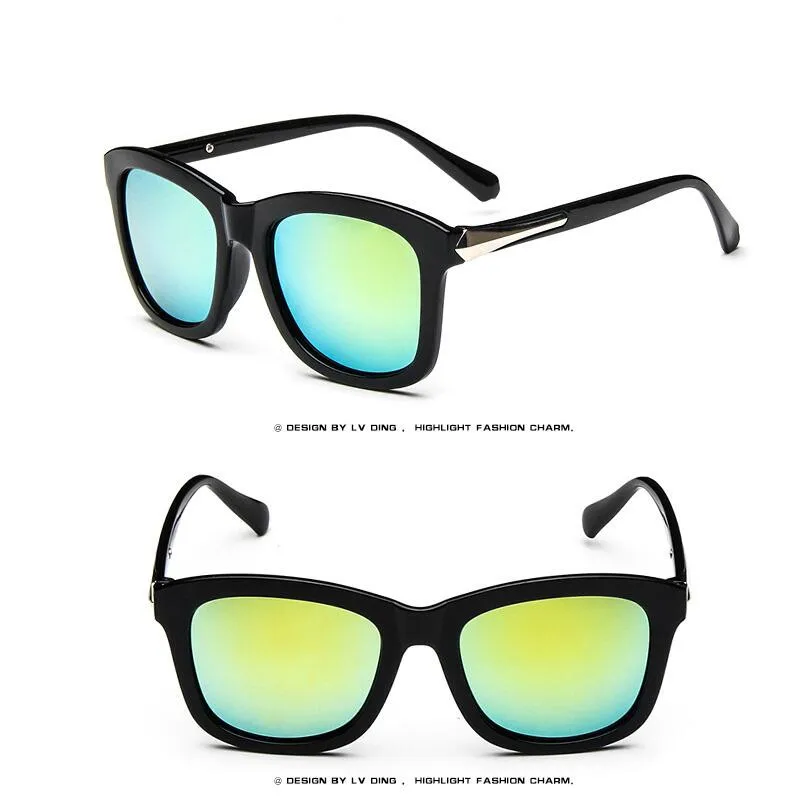 Retro Large Frame Sunglasses 2019 Luxury Brand Design Men's Women's Sunglasses Square Fashion Glasses Female Sunglasses UV400