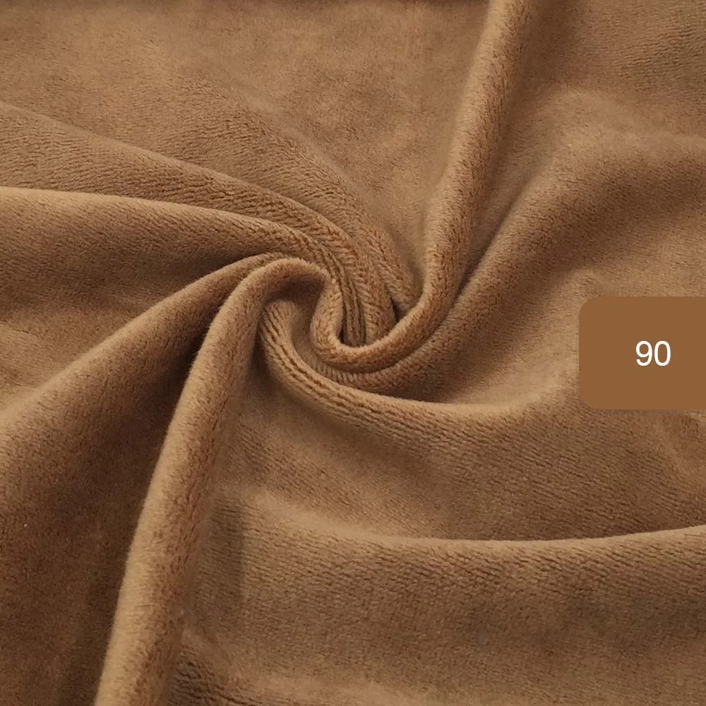 ZYFMPTEX 1 шт. Minky ткани для шитья ручной работы Домашний текстиль ткань для игрушек плюшевая ткань пэчворк сплошной цвет стиль 45*50 см - Цвет: 90