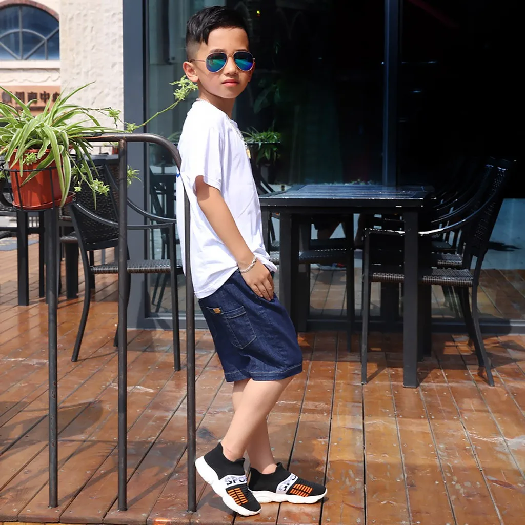 MUQGEW Kids Shoes Casual Breathable Woven Socks Sports Outdoor Casual Girls Shoes Soft Children Shoes Breathable Kids Sneakers